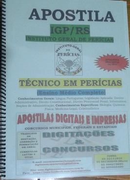 Apostila Concurso IGP/ RS 