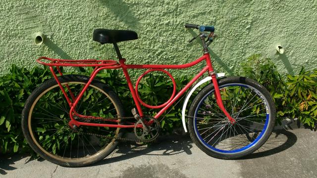 Bicicleta barra forte circular Original andando