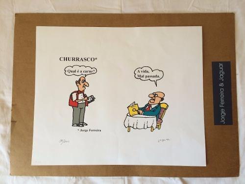 Gravura Lithos Jaguar e Jorge Ferreira