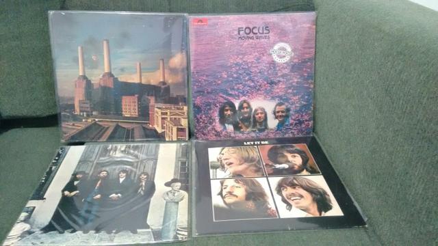 LPs Beatles Pink Floyd e Focus