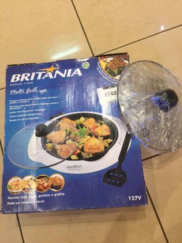 Multi Grill Britânia em Inox (nova - na caixa)