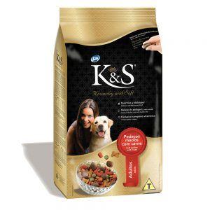 Ração K&S para Cães Adultos Sabor Carne 20KG