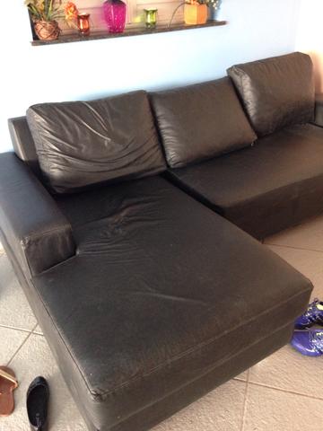 Sofá couro sintético