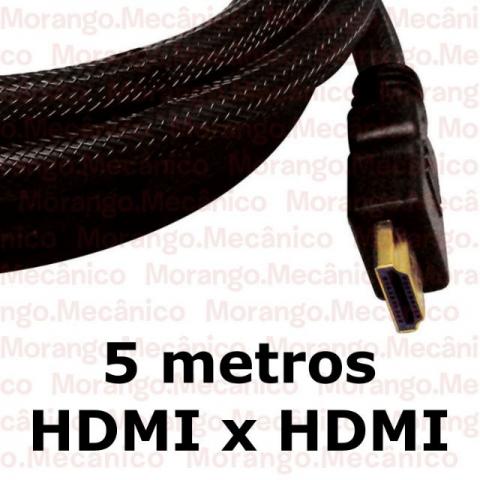 @L-Cabo HDMI 1.4 3D Gold Flat (chato) 5 metros com Malha