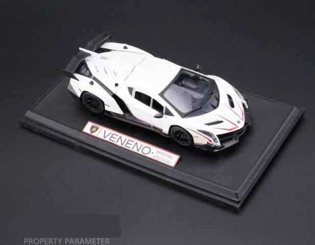Carrinho lamborghini veneno miniatura 1/24