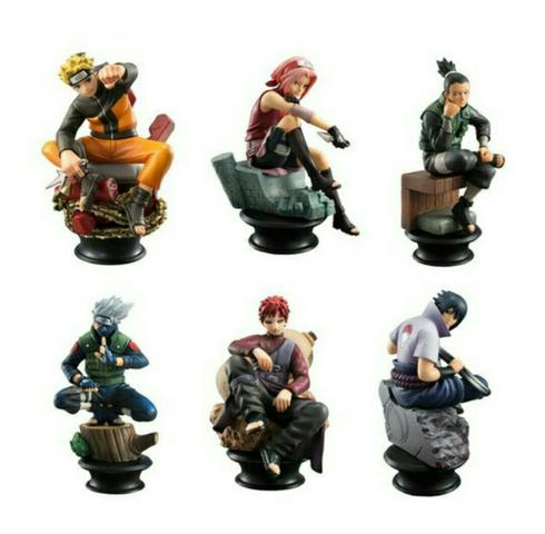 Kit 6 peças miniatura do Naruto