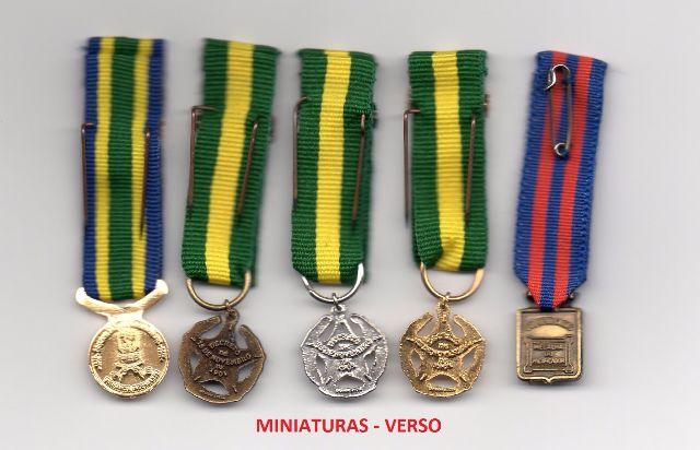 5 Miniaturas Novas de Medalhas militares - Veja As Fotos