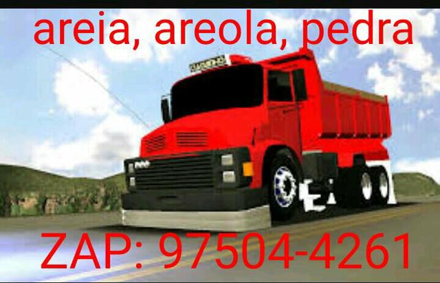 Areia e pedra de qualidade!!!