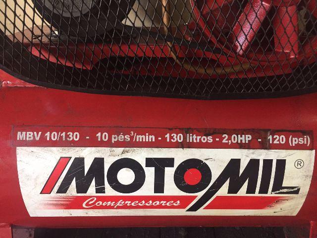 Compressor 130lts 10 pés Motomil