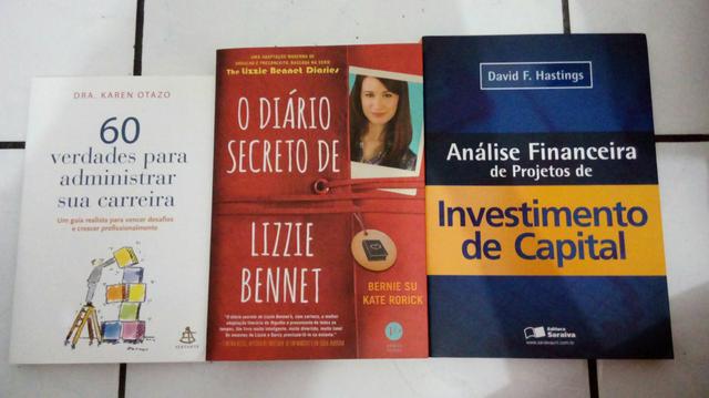 Kit c/ 3 livros (metade do valor original)