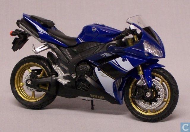 Miniatura Moto Yamaha YZF-R Welly - Super Máquina