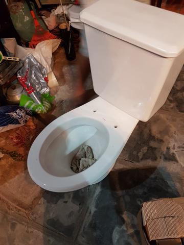 Vaso sanitário com caixa aclopada