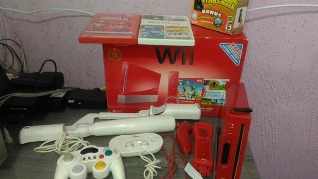 Wii edição Mario com HD externo v/t