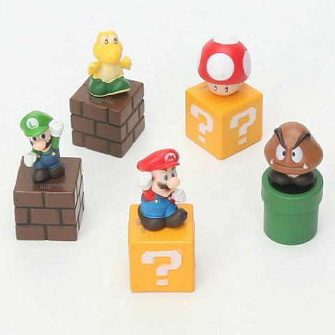 ACTION FIGURE 5 pçs/set Super Mario Bros