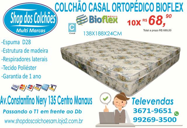 Colchão Casal ortopédico 10x semn juros