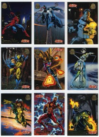 Coleção Completa Cards Marvel Fleer Universe 