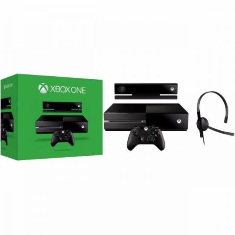 Console Xbox One 500GB Sensor Kinect Headset com Fio