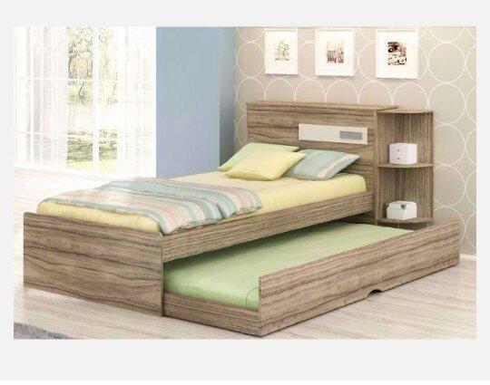 Cama Bibox Veneza C/Baú na Cabeceira