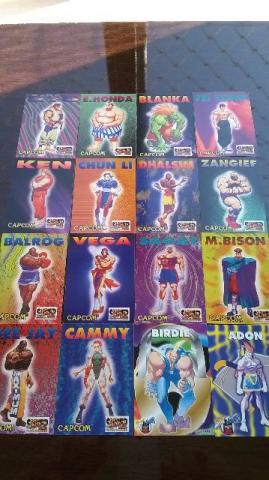 Cards Capcom Street Fighter e Darkstalkers