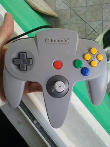 Controle cinza Nintendo 64