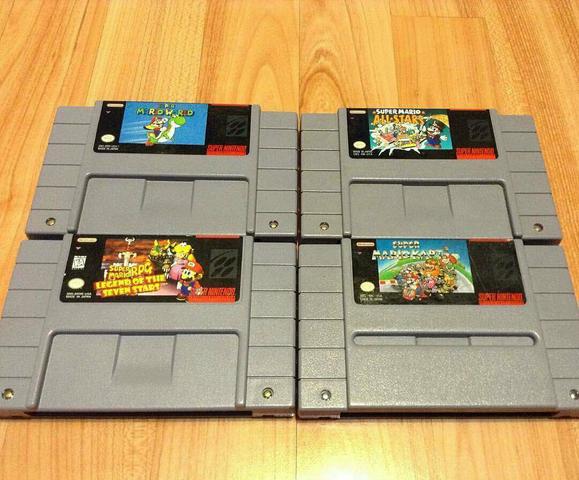 Fitas do Mário de Super Nintendo Snes