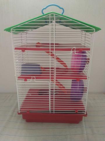 Gaiola de 3 andares para hamster