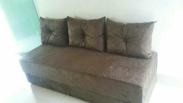 Sofa cama (BICAMA) em suede