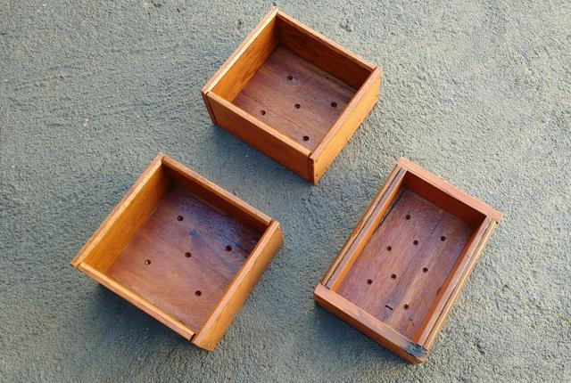 Cachepôs de madeira Natural