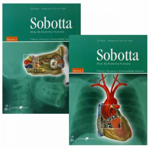 Livro - Atlas de Anatomia Humana - 2 volumes - Sobotta -