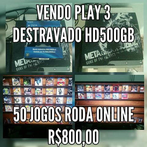 PlayStation 3 Destravado hd500gb