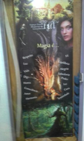 Porta de vidro semi - nova com ferragens