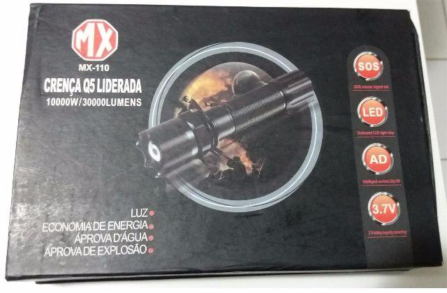 Lanterna Led MX110 Profissional Recarregável