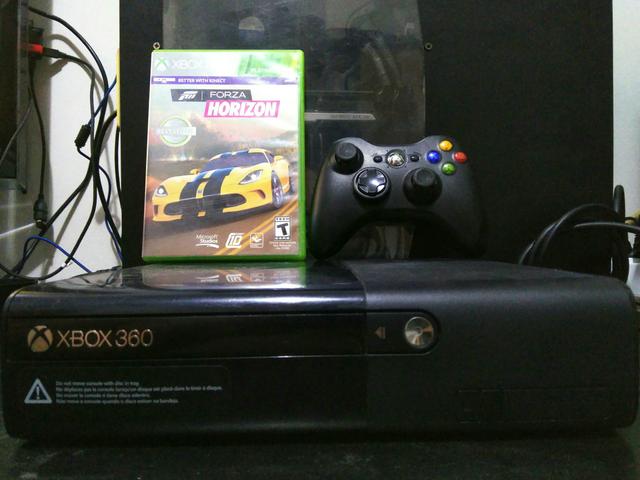 Xbox 360 Super Slim 250gb 1 Controle 1 Jogo - Promoção Só