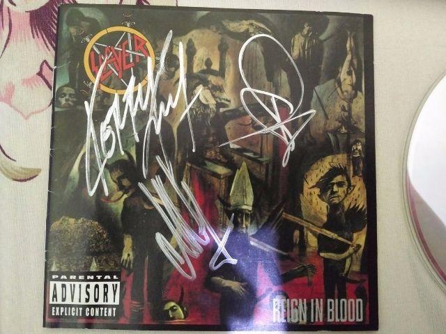 Cd Autografado Slayer - Reign In Blood