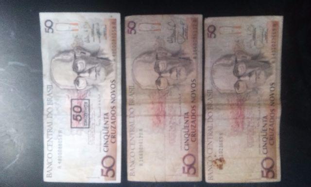 Cédula 50 Cruzados Novos,  Cruzeiros