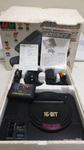 Mega Drive 16 Bits Na Caixa Com Isopor e Manual