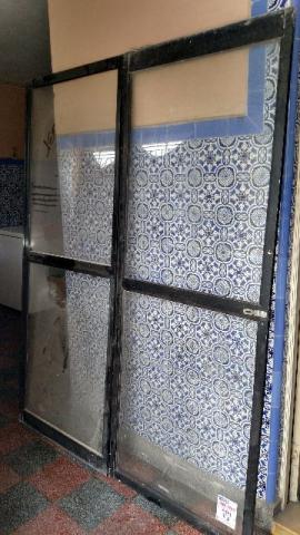 Porta de alumínio completa