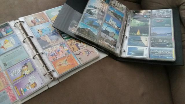 2 ficharios completos cartões telefônicos