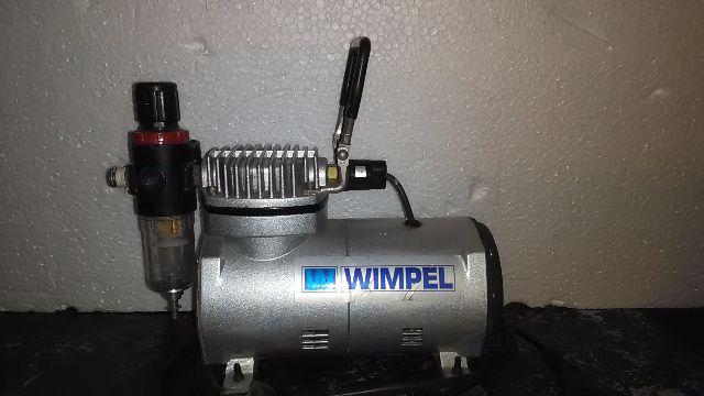 Compressor de ar para aerógrafo wimpel + mini jateamento