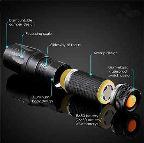 Lanterna Tática Militar X900 Legítima