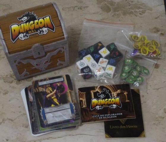Dungeon Roll Board Game Sleevado - Perfeito Estado