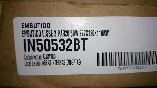 Luminária embutir par 20 2x50w New line