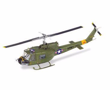 Miniatura Helicóptero Militar Bell Uh-1 "Iroquois" em metal