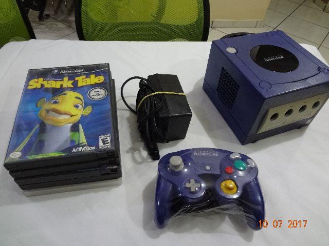Nintendo Game Cube azul + 01 Controle + 05 Jogos Originais