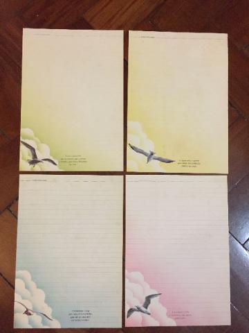 Papel de Carta dos Correios - Anos 80 - Pássaros