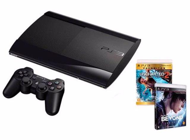 Playstation 3 Slim (Novo) 500gb + 2 Jogos