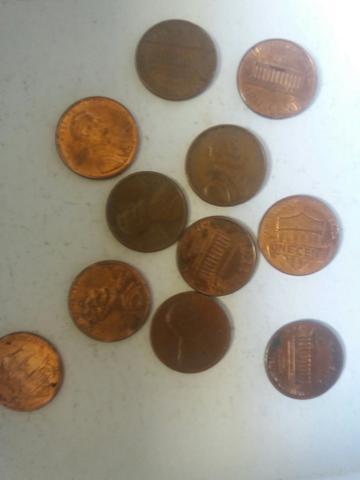 11 moedas Liberty -USA,- One cent