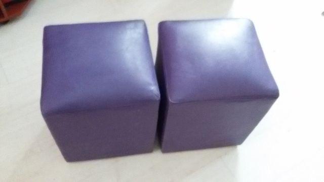 2 Puf Roxo novos