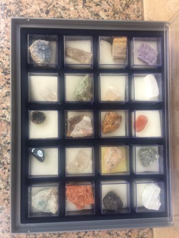Coleção minerais e pedras semipreciosas