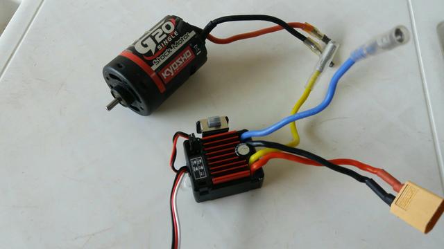 Combo 1/10 brushed waterproof motor 540 esc hobbywing
